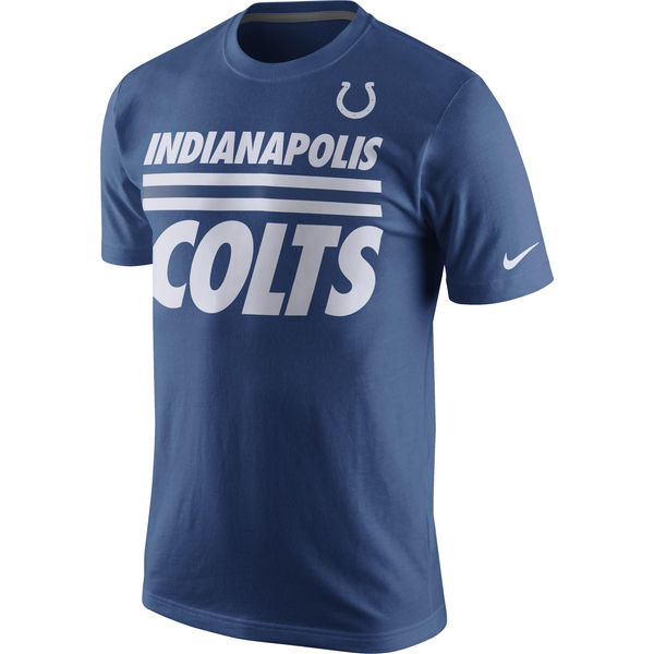 Men NFL Indianapolis Colts Nike Team Stripe TShirt Royal